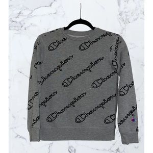 Champion Sweatshirt, Youth Medium, Gray